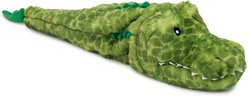 fabdog Flingy Alligator Squeaky Plush Dog Toy, Green