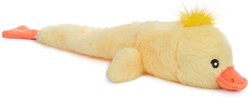 fabdog Flingy Duck Squeaky Plush Dog Toy, Yellow