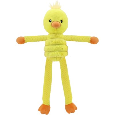 Linzy Toys Linzy Toys Pullipop Pals Chick Squeaky Plush Dog Toy, Yellow, 26-in