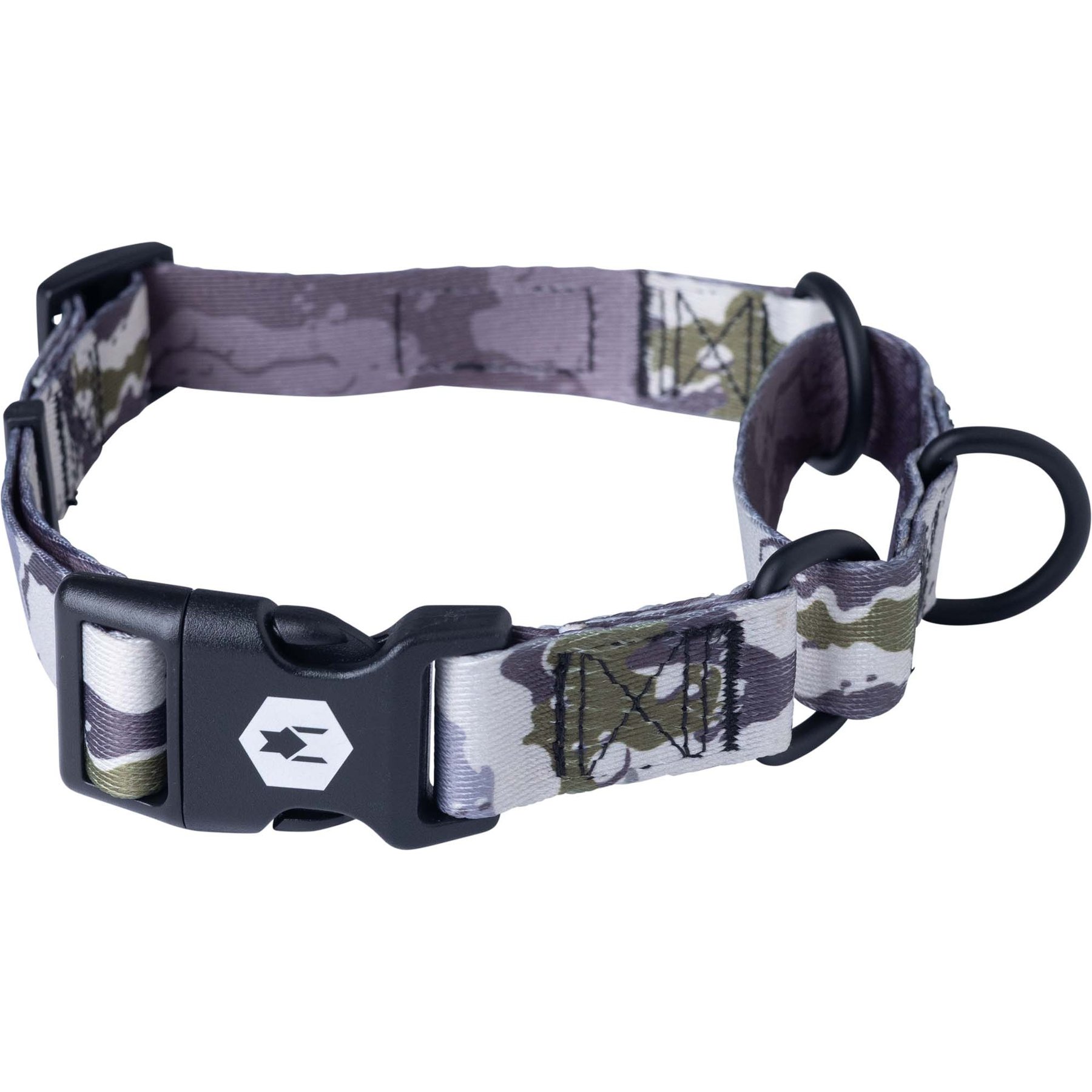 Wolfgang Heavy Duty Hideout Martingale Dog Collar with Quick Release, X-Large: 22 to 29-in neck, 1-in wide