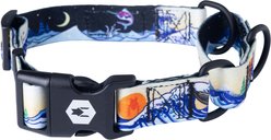 Wolfgang Heavy Duty MountainWave Martingale Dog Collar with Quick Release, Medium: 12 to 18-in neck, 1-in wide