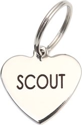 Mimi Green Heart Pet ID Tag