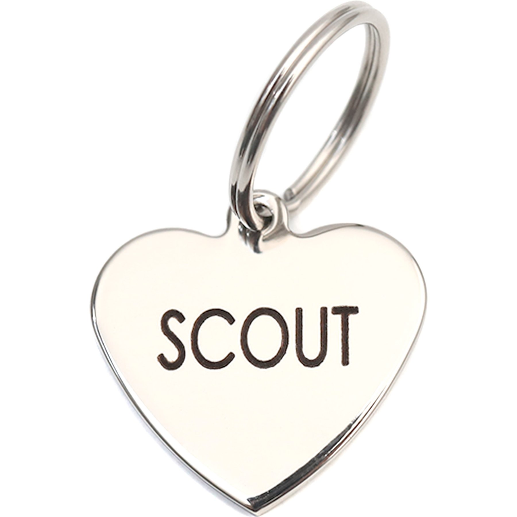 Mimi Green Heart Pet ID Tag