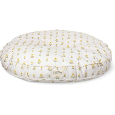 Fringe Studio Fringe Studio Block Print Marigld Round Tufted Dog Bed, Large