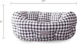Fringe Studio Painted Gingham Round Cuddler Dog Bed, Medium slide 2 of 3