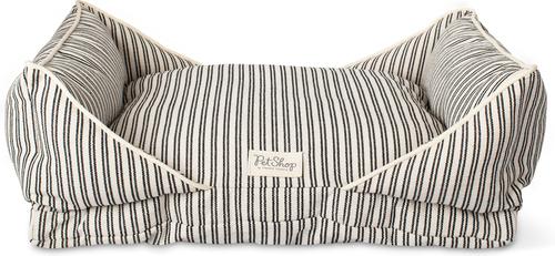 FRINGE STUDIO Yarn Dye Stripe Cuddler Dog Bed, Medium - Chewy.com