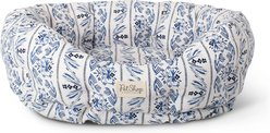 Fringe Studio Indigo Vine Round Cuddler Dog Bed, Medium