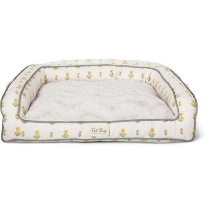 Fringe Studio Fringe Studio Block Print Marigold Couch Dog Bed, Medium