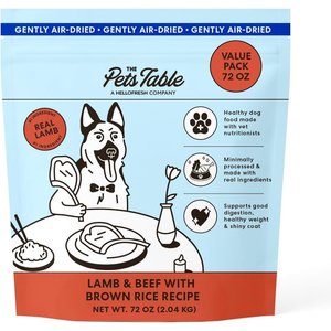 The Pets Table Lamb & Beef with Brown Rice Air-Dried Dog Food, 16-oz bag