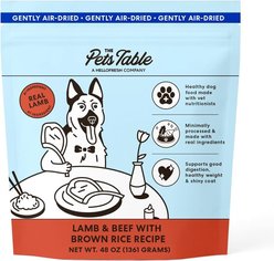 The Pets Table Lamb & Beef with Brown Rice Air-Dried Dog Food, 48-oz bag