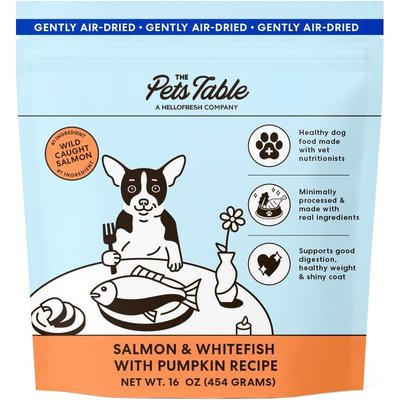 The Pets Table The Pets Table Salmon & Whitefish with Pumpkin Grain-Free Air-Dried Dog Food, 16-oz bag