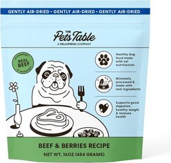 The Pets Table Beef & Berries Grain-Free Air-Dried Dog Food, 16-oz bag