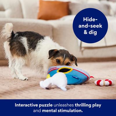 Show full view: Frisco Coastal Boat Hide & Seek Plush Squeaky Dog Toy, Small/Medium slide 5 of 9