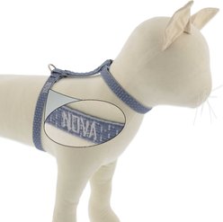 LupinePet Personalized ECO Recycled H-Style Cat Harness, Mountain Lake, Large: 12 to 20-in chest