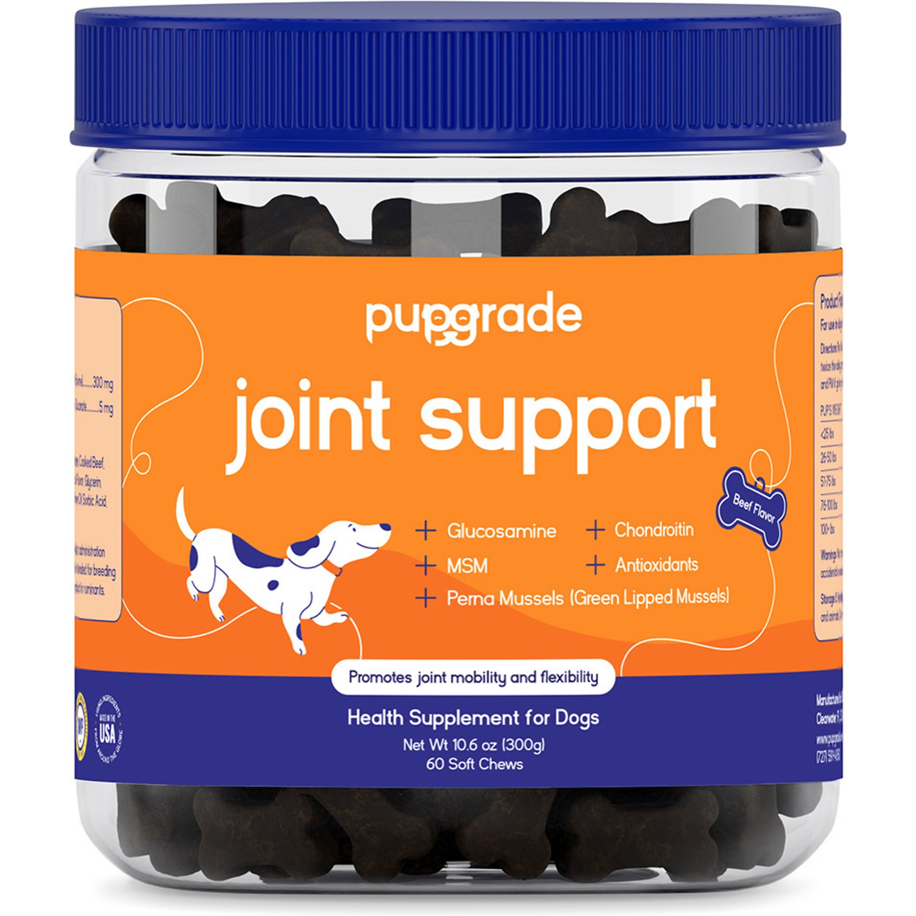 PupGrade Joint Support Supplement for Dogs, 60 count