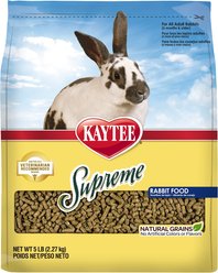 Kaytee Supreme Fortified Daily Diet Rabbit Food, 5-lb bag