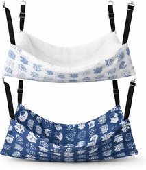 Vila Soft Sleeping Reversible Hanging Cage Ferret Hammock, Assorted, Medium, 2 count
