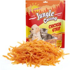 Jungle Calling Mini Chicken Strips for Dog & Cat Training Treats, 10.6-oz bag