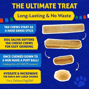 Himalayan Pet Supply Himalayan Dog Chew Original Yak Cheese Dog Chews, 3 count