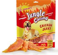 Jungle Calling Chicken Jerky High-Protein Dog Treats, 10.6-oz bag