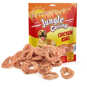 Jungle Calling Chicken Jerky Rings Grain-Free Dog Treats, 10.6-oz bag