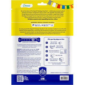 Himalayan Pet Supply Himalayan Dog Chew Original Yak Cheese Dog Chews, 3 count