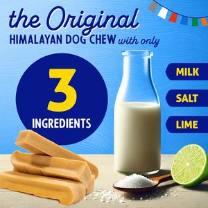 Himalayan Pet Supply Himalayan Dog Chew Original Yak Cheese Dog Chews, 3 count