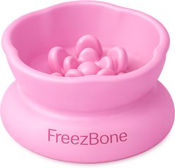 Freezbone Freezflower Frozen Cup Tough Chewer Treat Dispenser Dog Toy, Large, Pink
