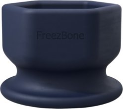 Freezbone FreezCup Long-Lasting Fun Tough Chewer Treat Dispenser Dog Toy, Large, Navy