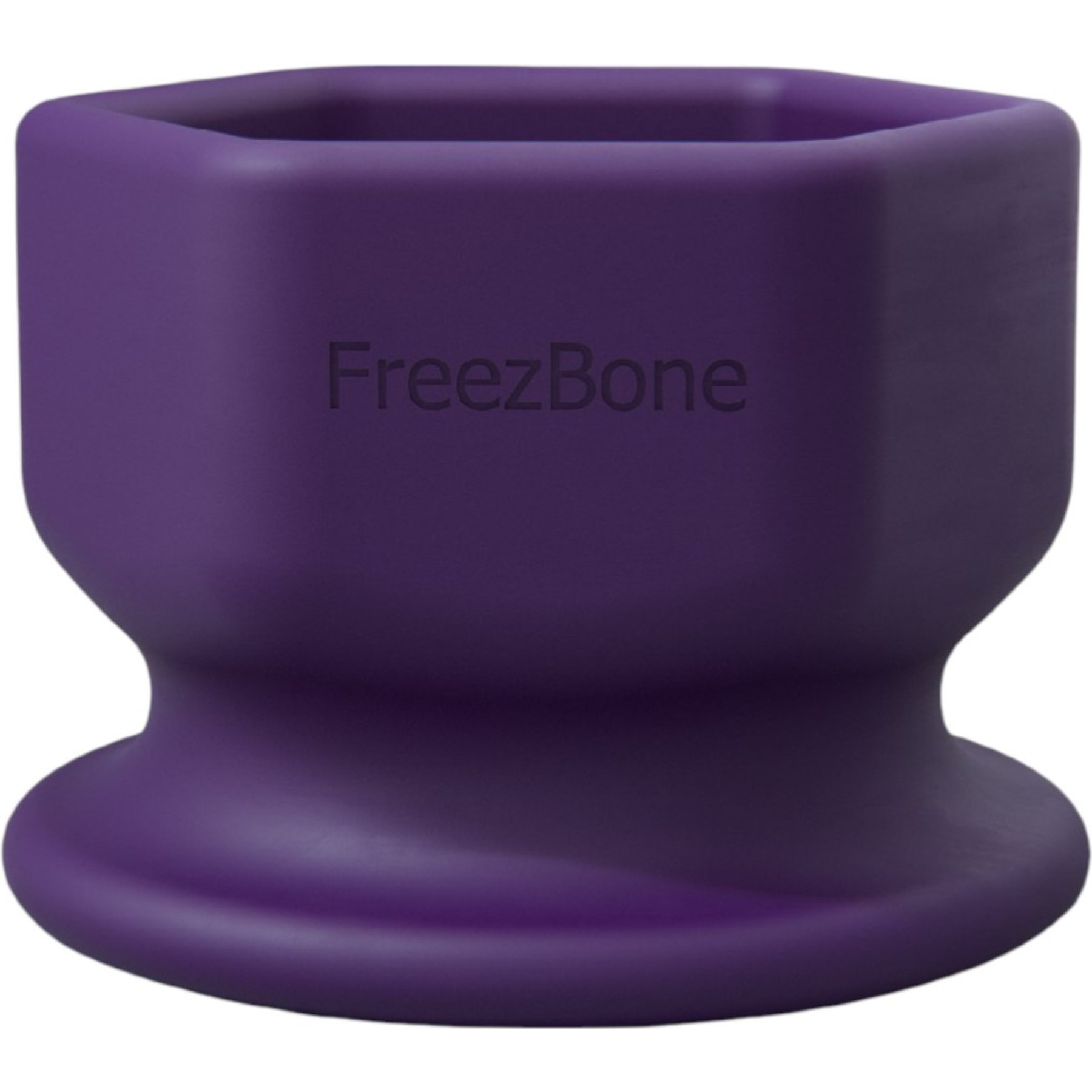 Freezbone FreezCup Long-Lasting Fun Tough Chewer Treat Dispenser Dog Toy, Large, Purple