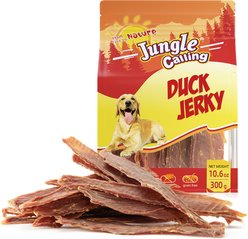 Jungle Calling Slow Roasted Duck Jerky Dog Treats, 10.6-oz bag