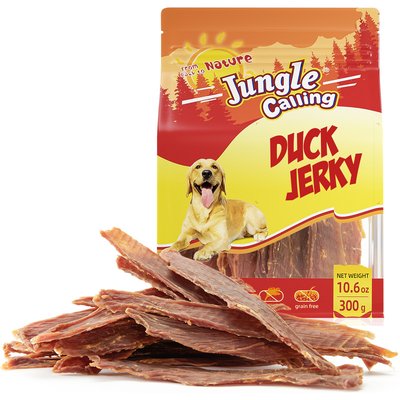 Jungle Calling Jungle Calling Slow Roasted Duck Jerky Dog Treats, 10.6-oz bag