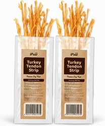 iPaw Turkey Tendons Strip Natural Rawhide-Free Dehydrated Dog Treats, 6-oz bag
