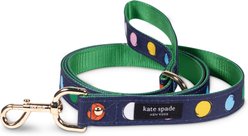 Kate Spade New York Watercolor Dot Standard Dog Leash, Large: 6-ft long, 1-in wide