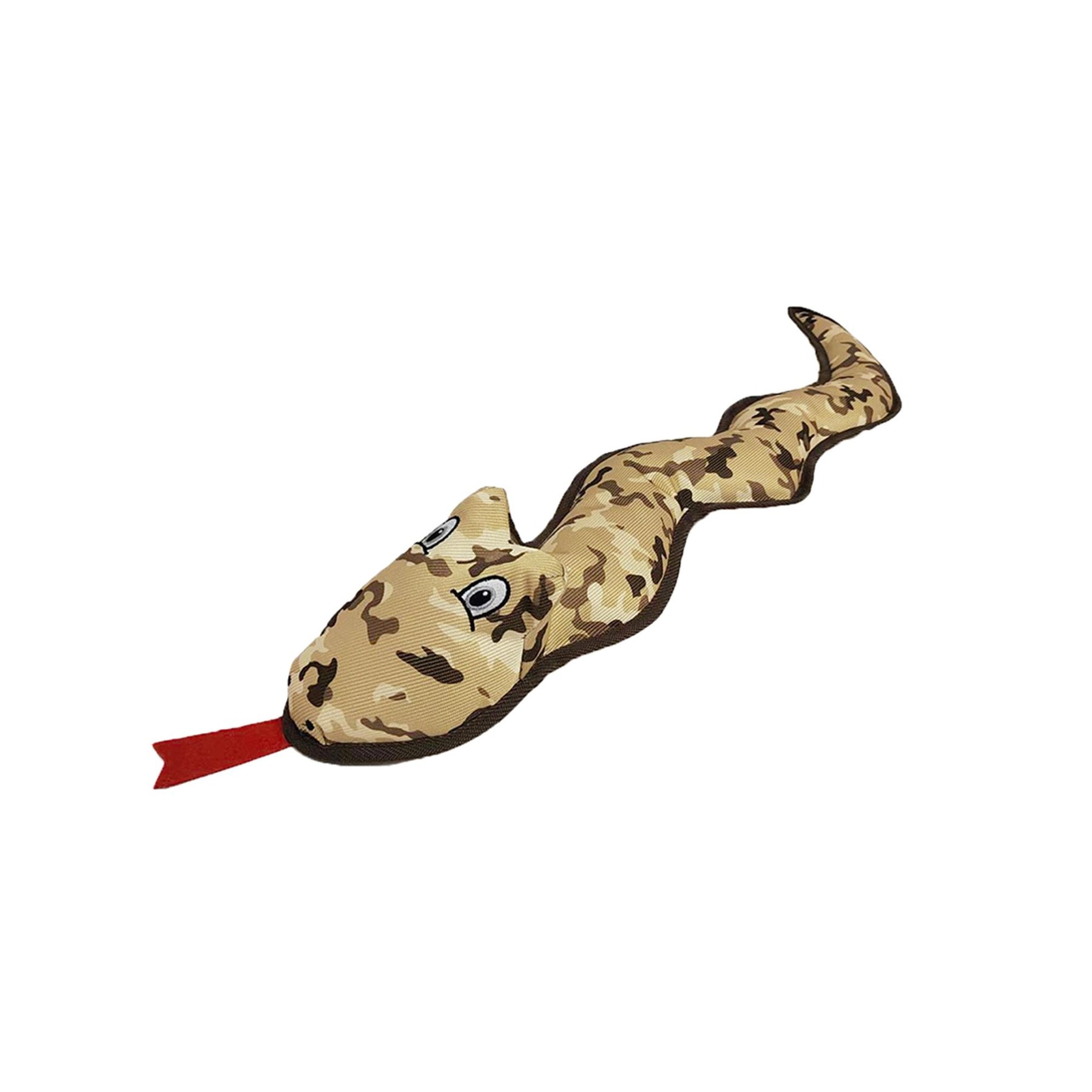 Petlou Camo Critters Snake Squeaky Plush Dog Toy, 29-in