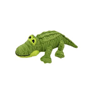Petlou Groovys Alligator Squeaky Plush Dog Toy, 15-in