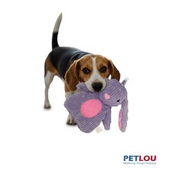 Petlou Pocket Dotty Friends 3.0 Rabbit Squeaky Plush Dog Toy, 7-in slide 2 of 5