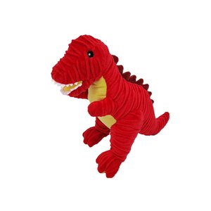 Petlou Groovys T Rex Squeaky Plush Dog Toy, 15-in