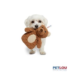 Petlou Pocket Dotty Friends 3.0 Teddy Bear Squeaky Plush Dog Toy, 7-in slide 2 of 5
