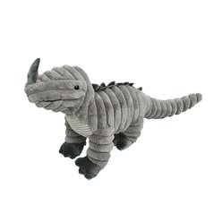 Petlou Zoo Friends Rhino Iguana Squeaky Plush Dog Toy, 36-in
