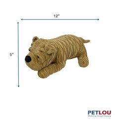 Petlou Groovys Shar Pei Squeaky Plush Dog Toy, 12-in slide 2 of 5