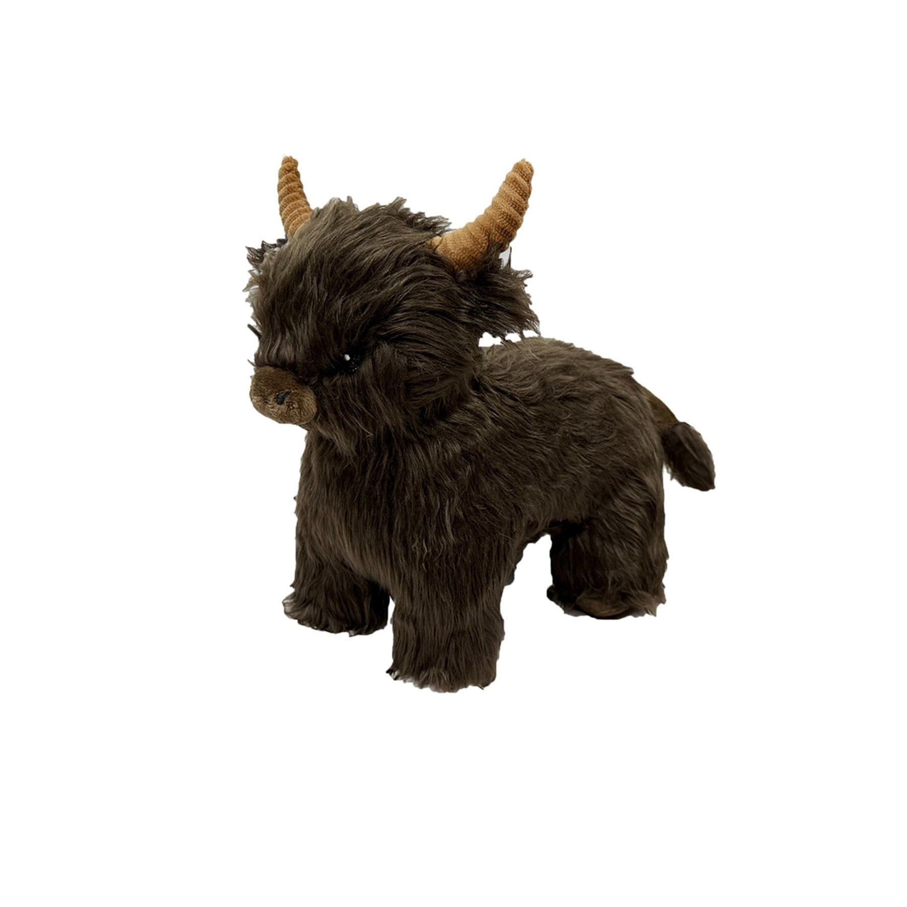 Petlou Highland Cow Squeaky Plush Dog Toy, 12-in