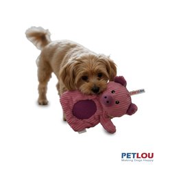 Petlou Pocket Dotty Friends 3.0 Pig Squeaky Plush Dog Toy, 7-in slide 2 of 5