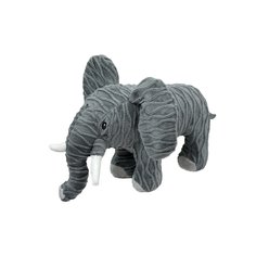 Petlou Groovys Elephant Squeaky Plush Dog Toy, 12-in