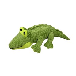 Petlou Groovys Alligator Squeaky Plush Dog Toy, 22-in