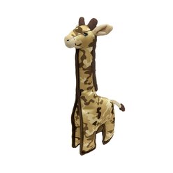 Petlou Camo Critters Giraffe Squeaky Plush Dog Toy, 16-in