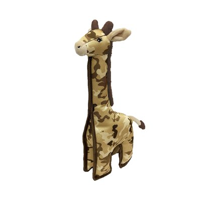 Petlou Petlou Camo Critters Giraffe Squeaky Plush Dog Toy, 16-in
