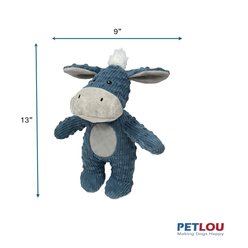 Petlou Dotty Friends 3.0 Donkey Squeaky Plush Dog Toy, 13-in slide 2 of 5