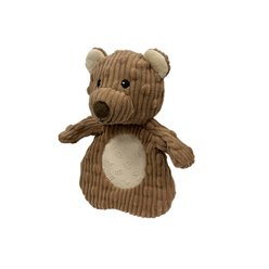 Petlou Pocket Dotty Friends 3.0 Teddy Bear Squeaky Plush Dog Toy, 7-in