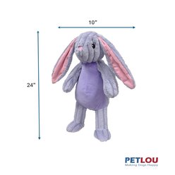 Petlou Farm Friends Rabbit Squeaky Plush Dog Toy, 24-in slide 2 of 5